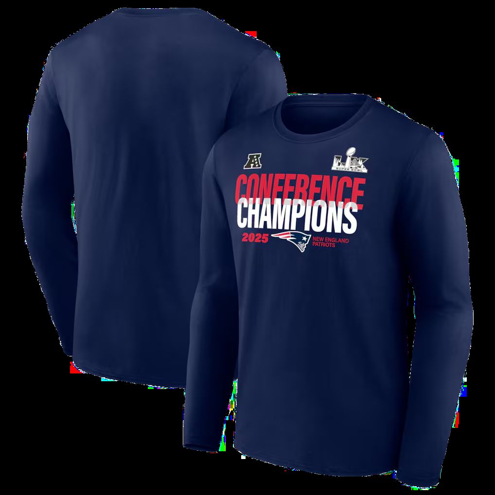 Men 2026 Nike NFL New England Patriots  long sleeved T-shirt blue 04